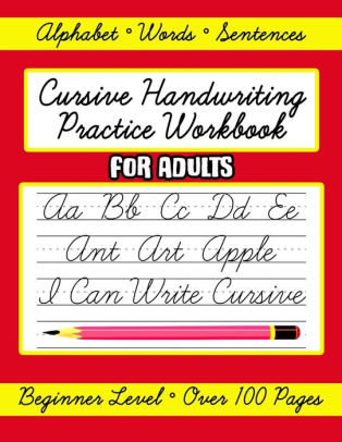 cursive handwriting practice workbook for adults pdf