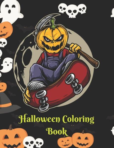 Halloween Coloring Book: The Best Halloween gift for kids! 8.5 by 11 inch pages