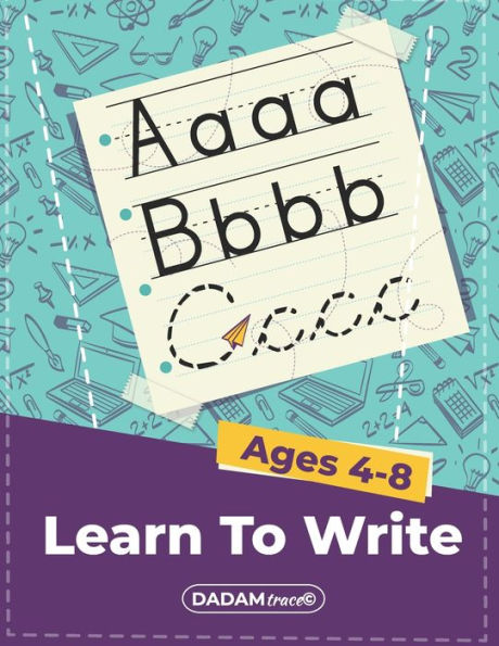Handwriting Practice Paper for Kids ABC: Preschool writing Workbook for  Ages 4 - 8 (Paperback)