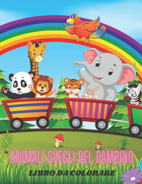 ANIMALI SVEGLI DEL BAMBINO - LIBRO DA COLORARE