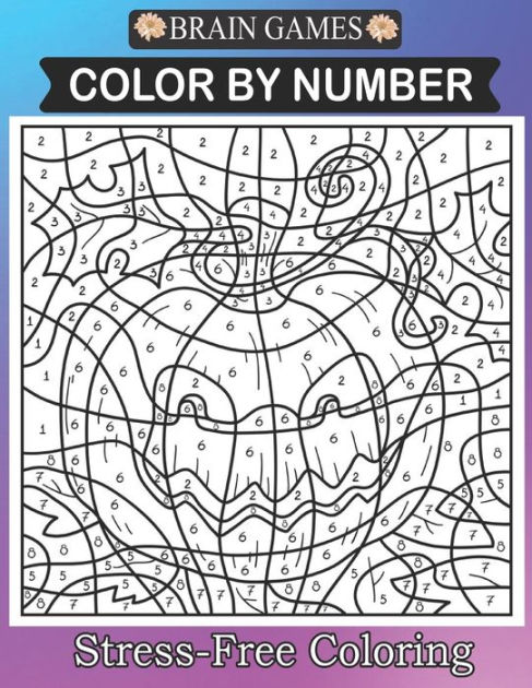 Brain Games Color By Number Stress-Free Coloring: Color By Number For ...