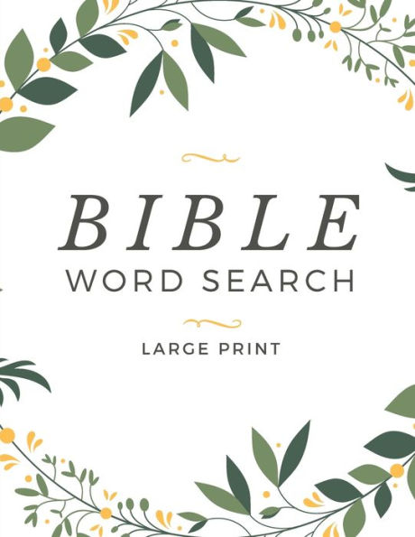 Bible Word Search Large Print: Words of Jesus One Puzzle per Page Word Find Book For Adults & Kids