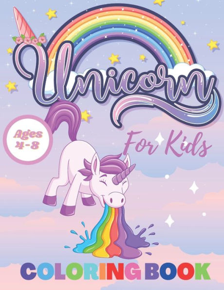 Unicorn Coloring Book: For Kids Ages 4-8 (US Edition) (Silly Bear Coloring  Books)