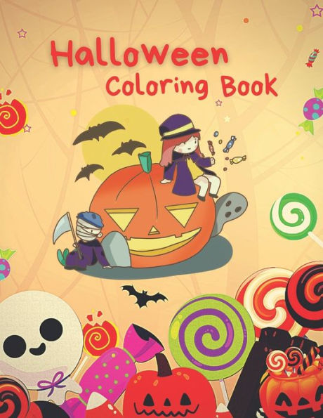Halloween Coloring Book: Best Halloween Gift For Kids.8.5 by 11 inch pages