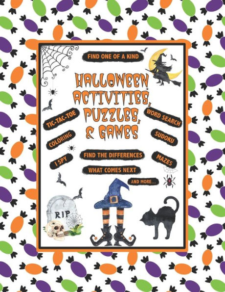 Halloween Activities, Puzzles, and Games: Word Search, Sudoku, I Spy, Find The Difference and Other Spooky Fun For The Whole Family