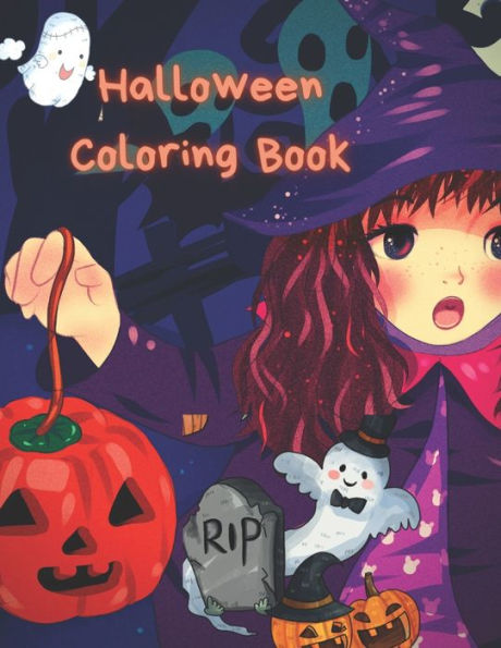 Halloween Coloring Book: The perfect gift for this Halloween season!Unique designs, no repeats.8.5 by 11 inch pages