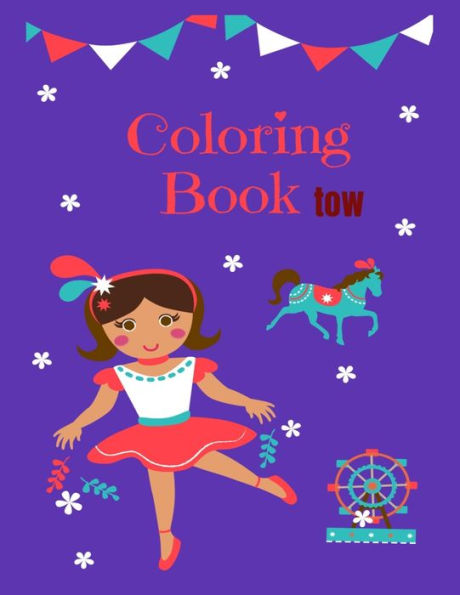 Coloring Book tow: 8.5 x 11 inches 71 pages book color