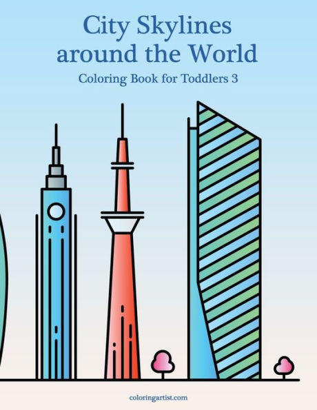 City Skylines around the World Coloring Book for Toddlers 3