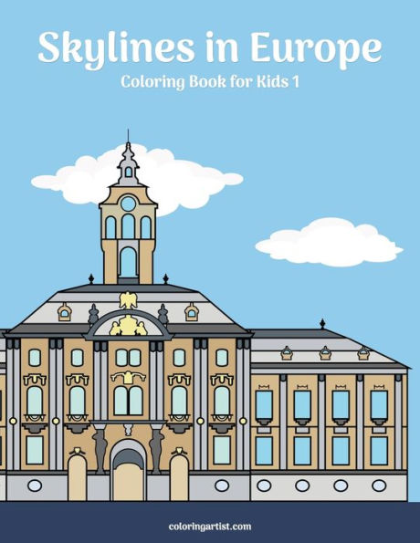 Skylines in Europe Coloring Book for Kids 1