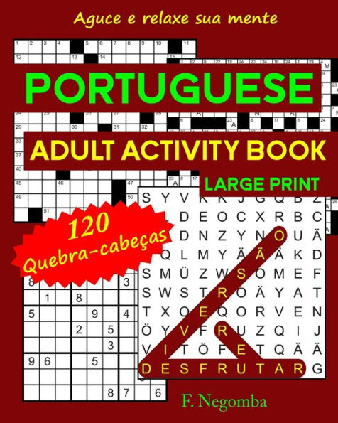 PORTUGUESE ADULT ACTIVITY BOOK LARGE PRINT