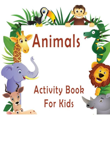 Animals Activity Book For Kids: Challenging Dot to Dot & Activity Book Learn Fun Facts & Connect the Dots