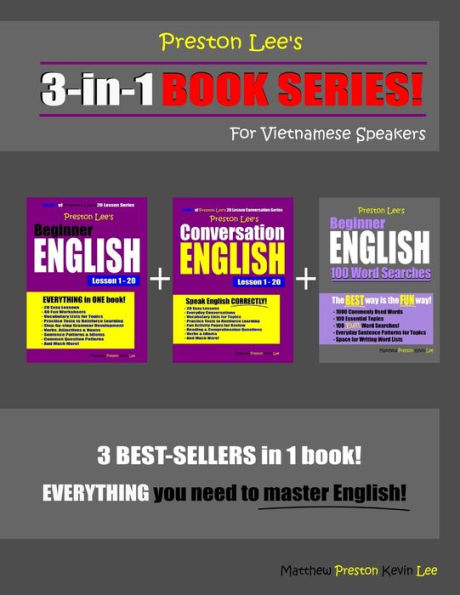 Preston Lee's 3-in-1 Book Series! Beginner English, Conversation English Lesson 1