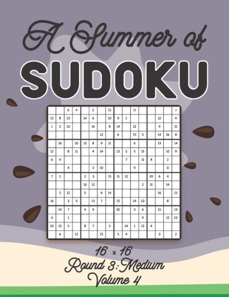 A Summer of Sudoku 16 x 16 Round 3: Medium Volume 4: Relaxation Sudoku Travellers Puzzle Book Vacation Games Japanese Logic Number Mathematics Cross Sums Challenge 16 x 16 Grid Beginner Friendly Medium Level For All Ages Kids to Adults Gifts