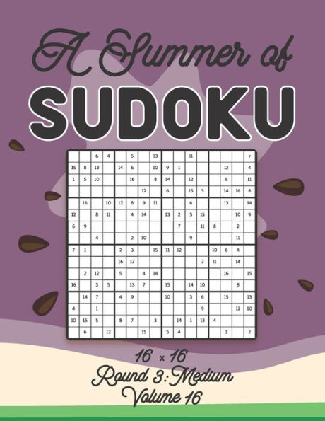 A Summer of Sudoku 16 x 16 Round 3: Medium Volume 16: Relaxation Sudoku Travellers Puzzle Book Vacation Games Japanese Logic Number Mathematics Cross Sums Challenge 16 x 16 Grid Beginner Friendly Medium Level For All Ages Kids to Adults Gifts