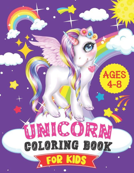 Unicorn Activity Book for Kids Ages 4-8: A Fun and Cute Children's