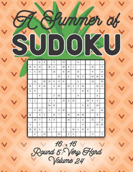 A Summer of Sudoku 16 x 16 Round 5: Very Hard Volume 24: Relaxation Sudoku Travellers Puzzle Book Vacation Games Japanese Logic Number Mathematics Cross Sums Challenge 16 x 16 Grid Beginner Friendly Very Hard Level For All Ages Kids to Adults Gifts