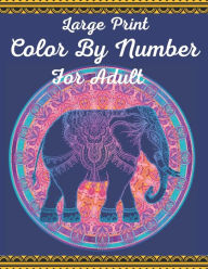 Title: Large Print Color By Number For Adult: Large Print Color By Numbers Butterflies & Gardens Coloring Book For Adults: Easy and Simple Large Pictures Adult Color By Numbers Coloring Book, Author: Teresa Arocho