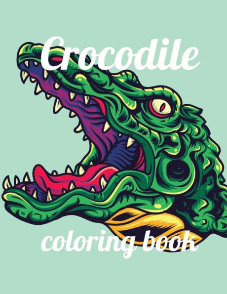 Crocodile coloring book: A Coloring Book of 35 Unique Crocodile Coe Stress relief Book Designs Paperback