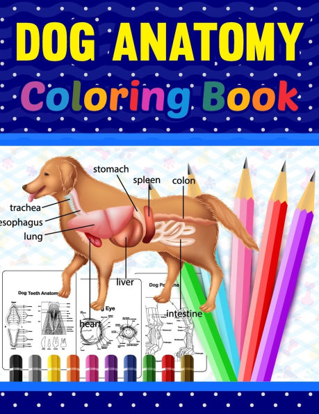 Dog Anatomy Coloring Book: Dog Anatomy Coloring Workbook for Kids, Boys, Girls & Adults. The New Surprising Magnificent Learning Structure For Veterinary Anatomy Students. Perfect gift For Vet Students and even Adults. Vet Tech Coloring Books.