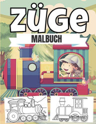 Title: Zï¿½ge Malbuch: Fï¿½r Kinder ab 3-8 Jahren, Lokomotive, Eisenbahn, Zug, Author: Pharxa Luri