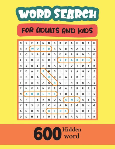 Word Search For Adults And Kids 600 Hidden Word: High Frequency Words Activity Book for Raising Confident Readers