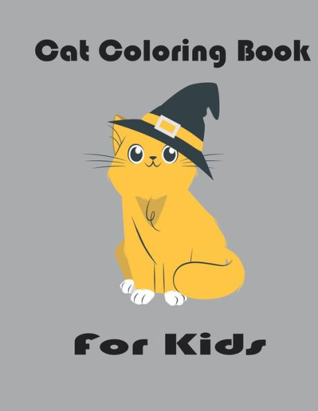 Cat Coloring Book For Kids: Cats With Hats Coloring Pages For Kids, Simple activity book 33 design 8.5*11 inches