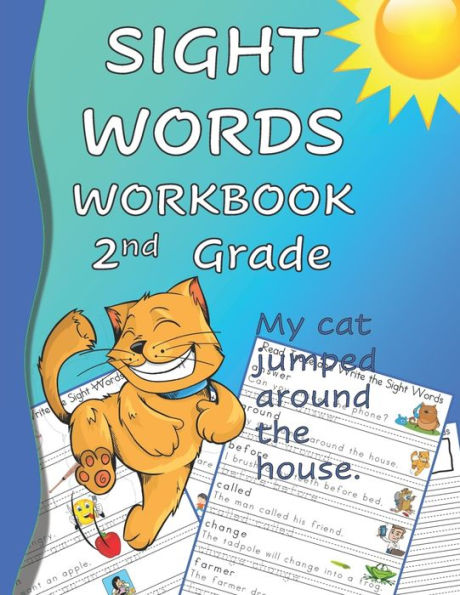 Sight Words Workbook 2nd Grade: Read, Trace & Practice Writing Over 300 of the Most Common High Frequency Words For Kids Learning To Read & Write. Black & White Edition
