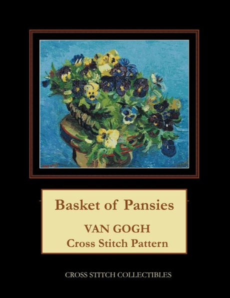 Basket of Pansies: Van Gogh Cross Stitch Pattern