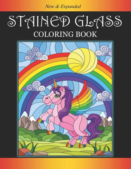 Stained Glass Coloring Book: Encouraging Coloring Book with Whimsical Designs & Beginner-Friendly Art Activities to Boost Self-Esteem, on High-Quality Perforated Paper