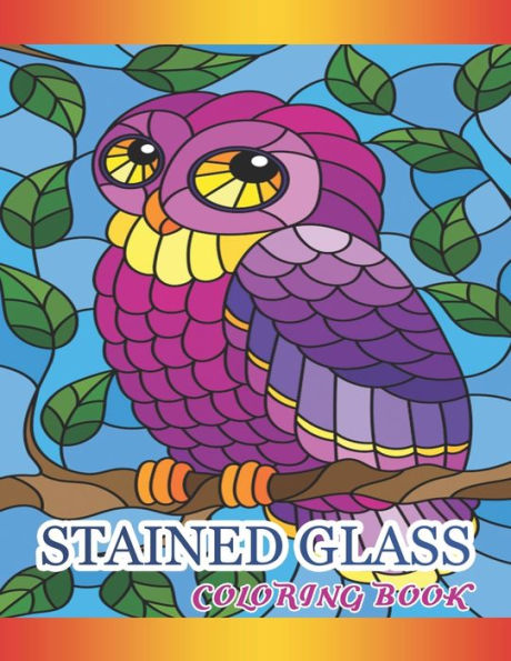 Stained Glass Coloring Book: Beautiful Assorted Designs and many intricate designs