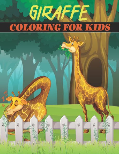 Giraffe Coloring Book For Kids: cool Giraffe Designs
