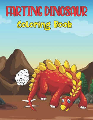 farting dinosaur coloring book