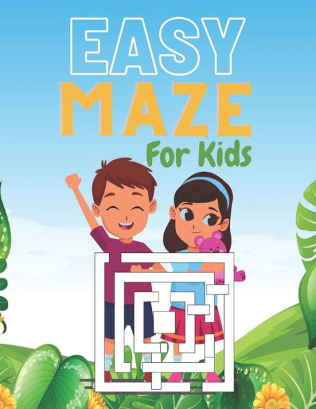 EASY MAZE For Kids: A challenging and fun maze for kids by solving mazes