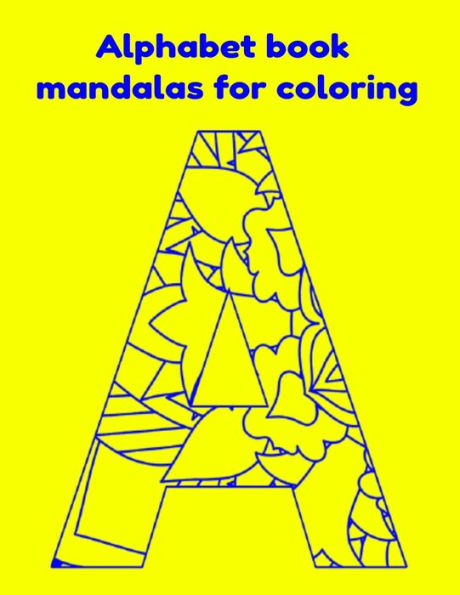 Alphabet book mandalas for coloring