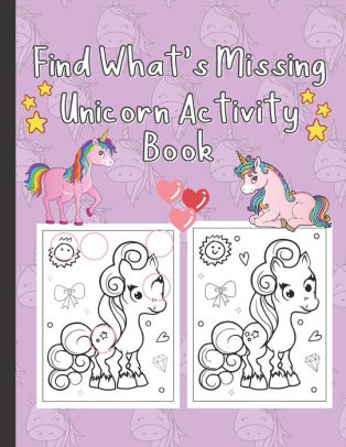 find whats missing unicorn activity book unicorn