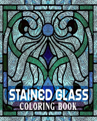 Download stained glass coloring book: Stained Glass: Stress ...