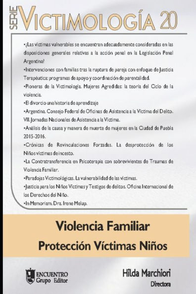 Victimología 20: Violencia Familiar Protección Víctimas Niños