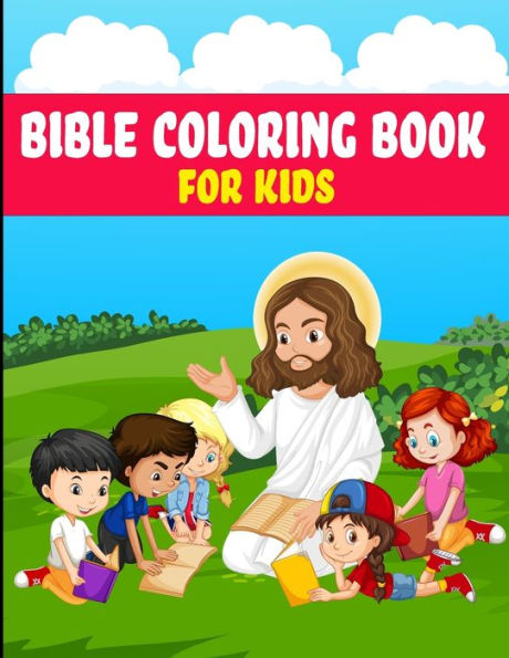 Bible Coloring Book: Christmas book for kids ages 6-10