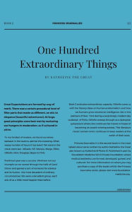 Princess Journalles II: 100 Extraordinary Things