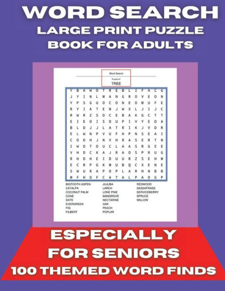 Word Search Large Print Puzzle Book for Adults: 100 Assorted Word Finds Puzzle Book For Adults & Especially for Seniors.