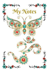 Title: Butterfly and Om Symbol Jewel and Flower Design Notebook, Author: Melanie Voland