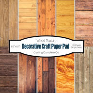 Title: Decorative Craft Paper Pad Wood Texture: Wood Art Single Sided Specialty Craft Paper, 8.5