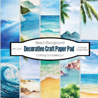 Title: Decorative Craft Paper Pad Beach Background: Landscape Single Sided Specialty Craft Paper, 8.5