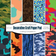 Title: Decorative Craft Paper Pad Camo Background: Camouflage Art Single Sided Specialty Craft Paper, 8.5