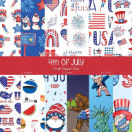 Title: 4th Of July Craft Paper Pad: Patriotic Scrapbook Paper, Author: Quirky Girl Press