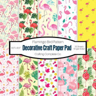 Title: Decorative Craft Paper Pad Flamingo Bird Pattern: Pink Flamingo Background Single Sided Specialty Craft Paper, 8.5x8.5 Animal Background Paper, For Art Projects, Author: Crafting Complete Co.