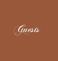 Title: Guests Brown Hardcover Guest Book: Hardcover Guestbook No Lines Blank 64 Pages Memory Book Keepsake Sign In Registry for Visitors To Sign Wedding Birthday, Author: Pleasant Impressions Prints