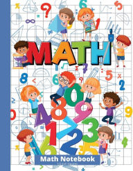 Math Notebook 1/2 Inch Squares For Kids: 8.5