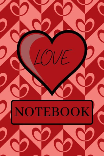 Love Heart Notebook: A lined love heart themed notebook with a love heart on every page