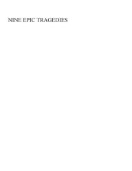 Title: NINE EPIC TRAGEDIES, Author: Sean Michael Brassil